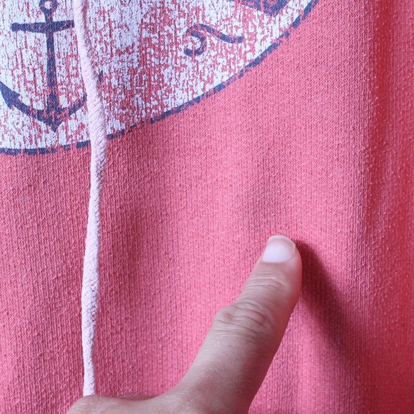 San Francisco Hoodie Mens Large Peach California Pullover - Picture 5 of 8